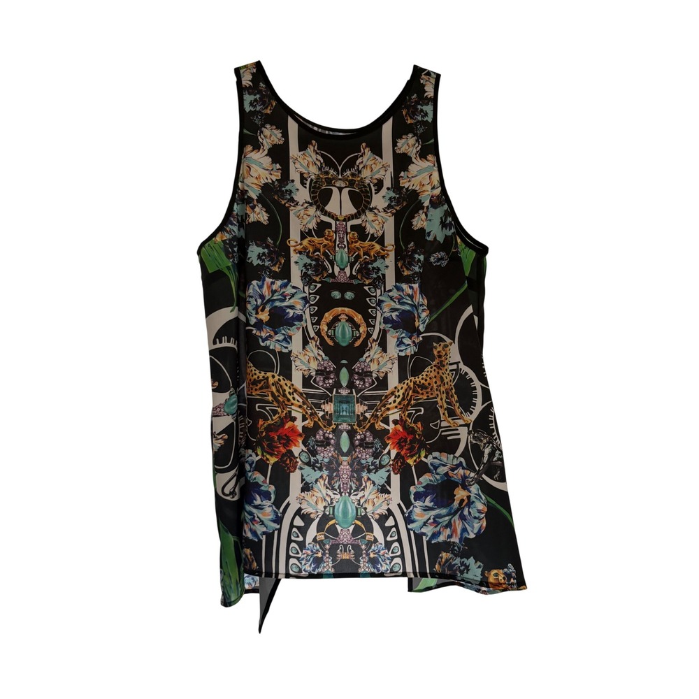 Clover Canyon sleeveless top Animal print‎ Size S